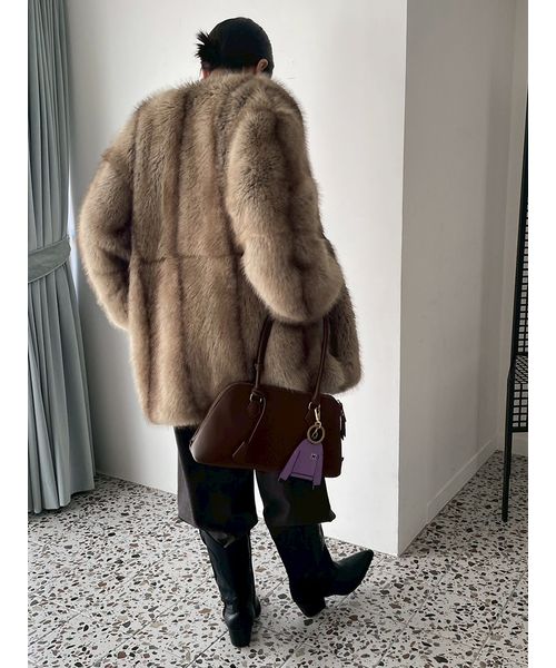 マルチマテリアルノーカラーファーコート(508596238)｜阪急百貨店公式