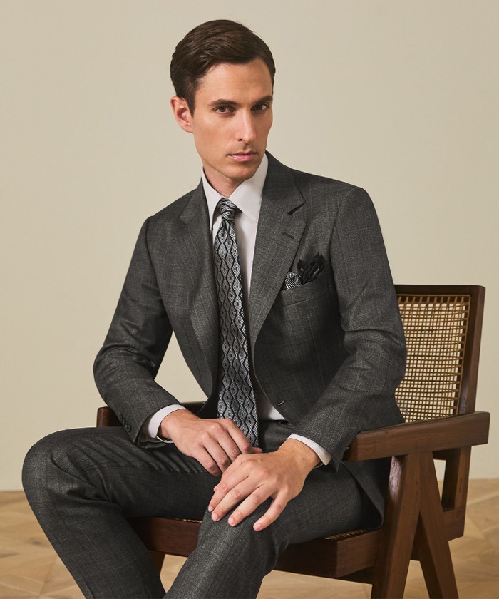 ZEGNA/ゼニア】エレクタ スーツ(ブラウンチェック)(508596503)｜HANKYU