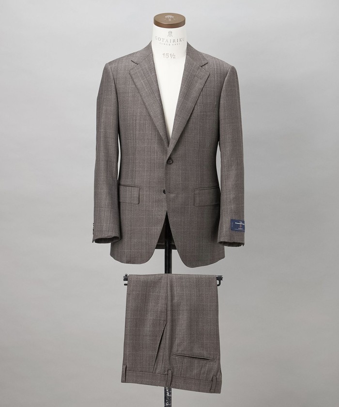 ZEGNA/ゼニア】エレクタ スーツ(ブラウンチェック)(508596503)｜HANKYU