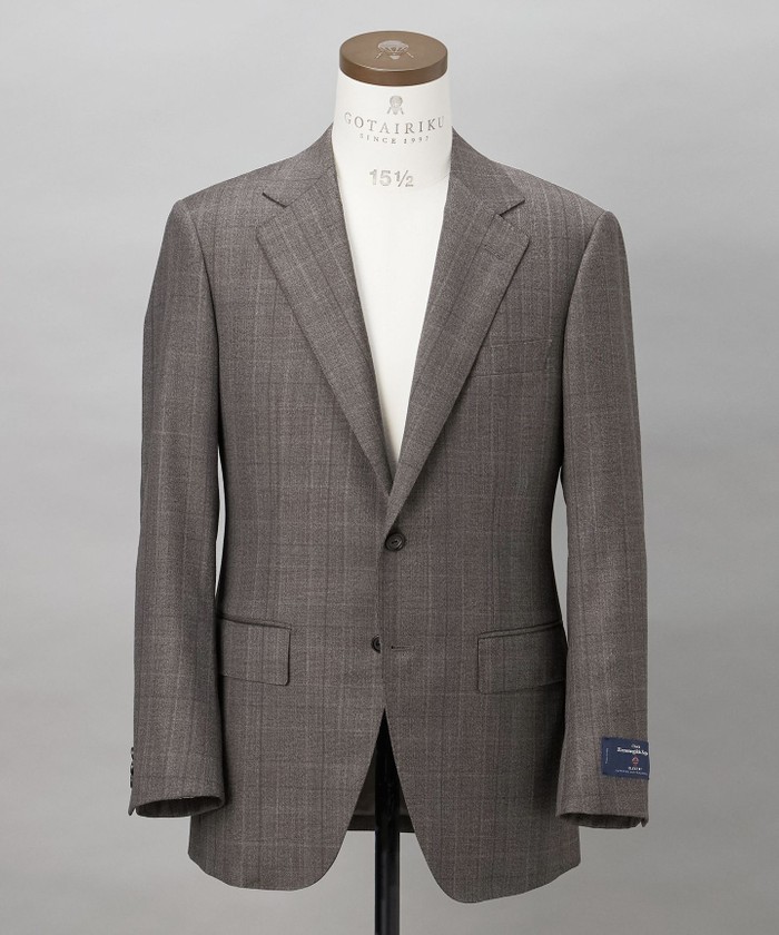 ZEGNA/ゼニア】エレクタ スーツ(ブラウンチェック)(508596503)｜HANKYU