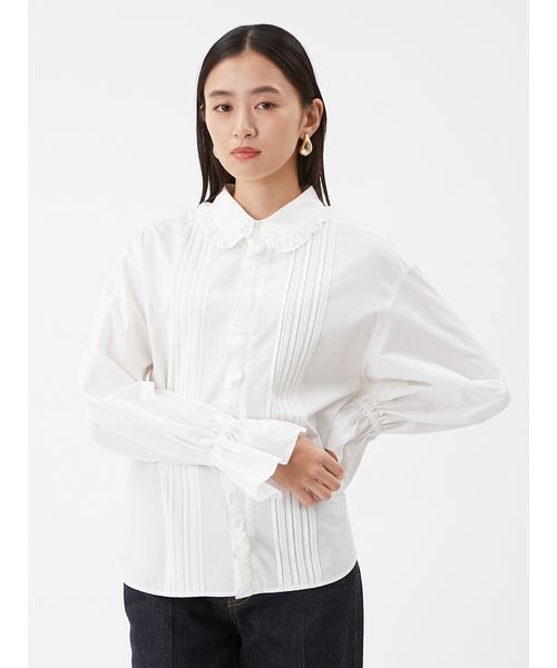 フリルカラーパフスリーブブラウス(508596939)｜阪急百貨店公式通販