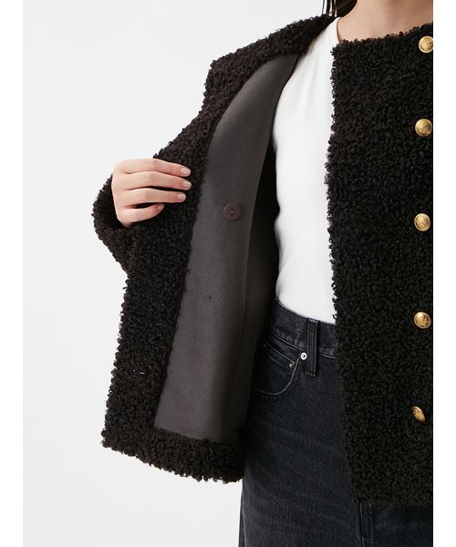 金釦カールファージャケット(508596942)｜阪急百貨店公式通販サイト