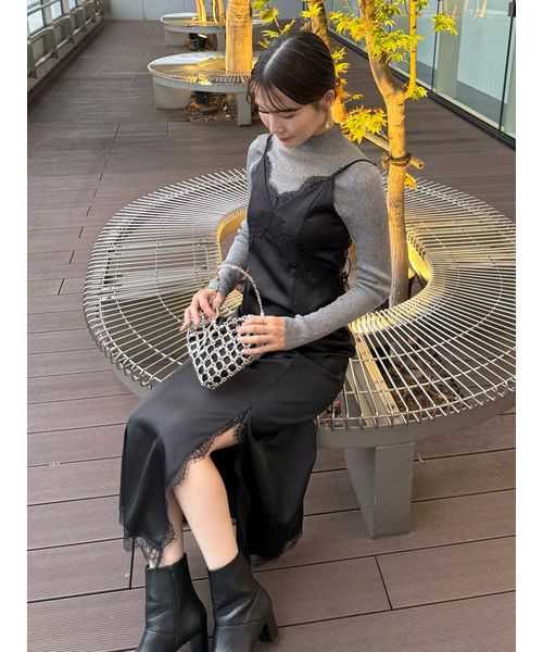 限定カラー】レーストリムキャミワンピース(508580121)｜阪急百貨店