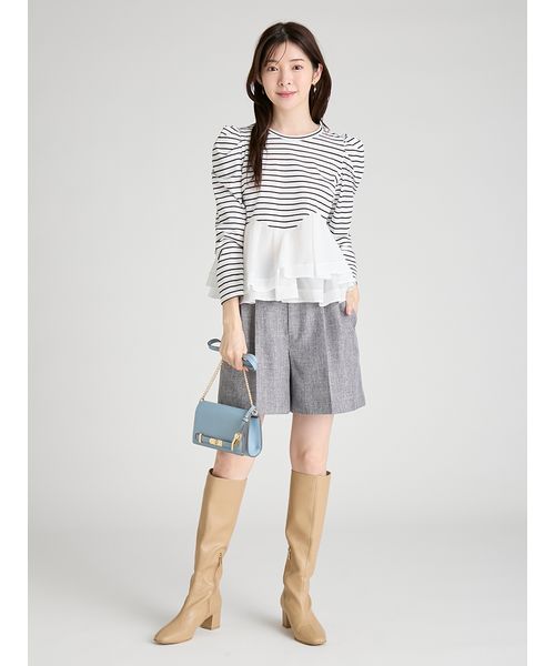 ペプラムドッキングカットトップス(508602194)｜阪急百貨店公式通販
