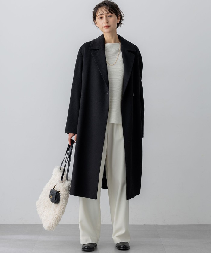 MTRカシミヤビーバー チェスター コート(508602618)｜阪急百貨店公式