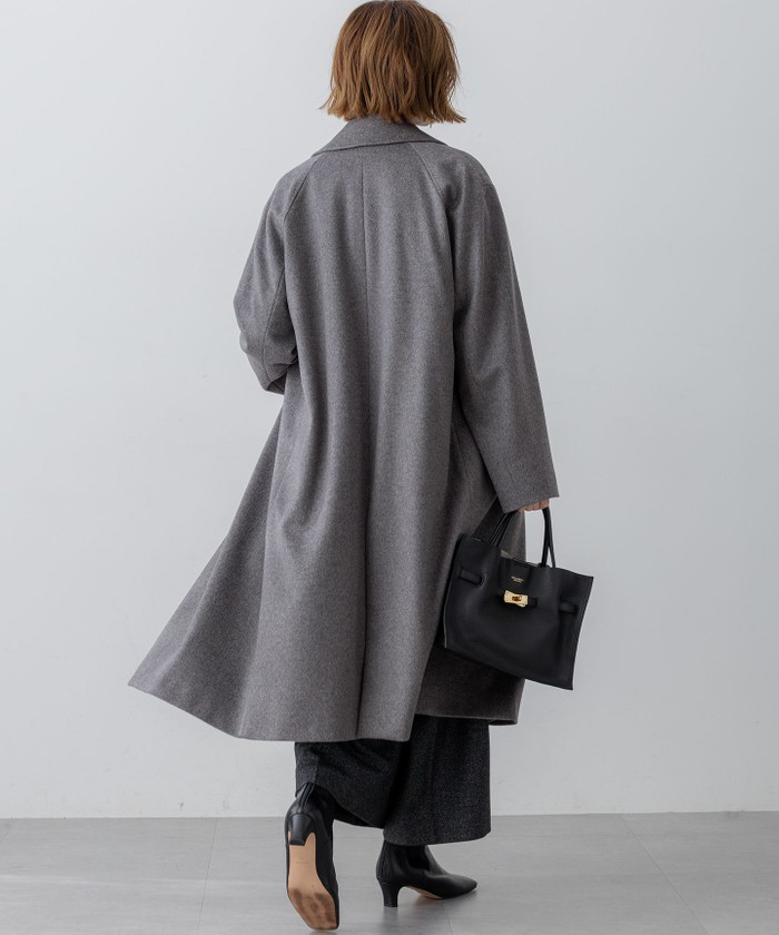 COLOMBOカシミヤビーバー ダブルフロント チェスターコート(508602629