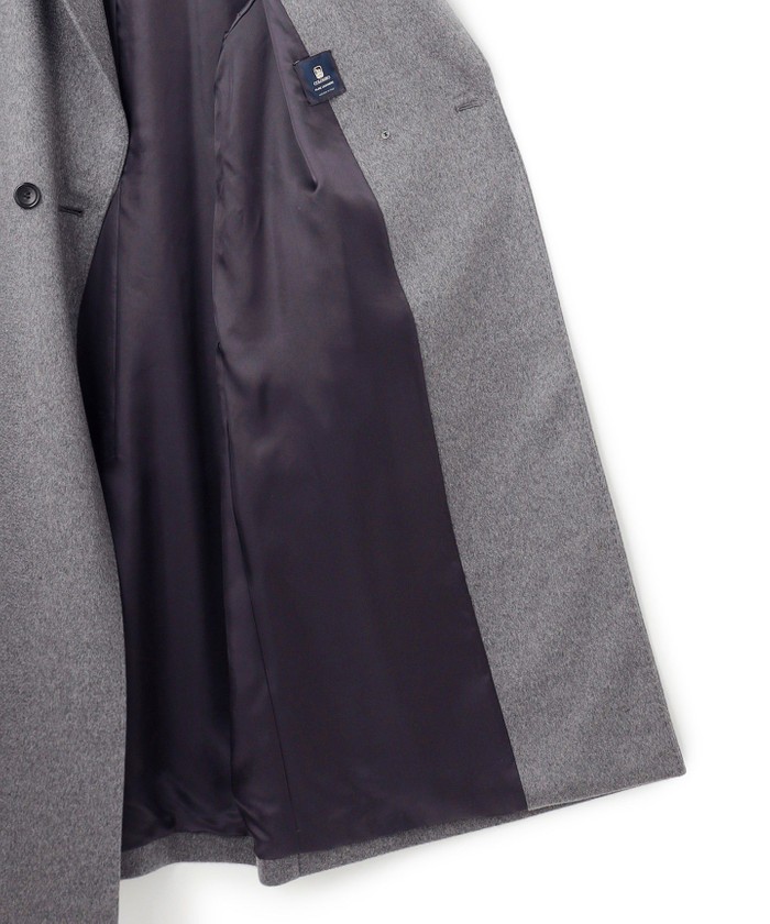 COLOMBOカシミヤビーバー ダブルフロント チェスターコート(508602629