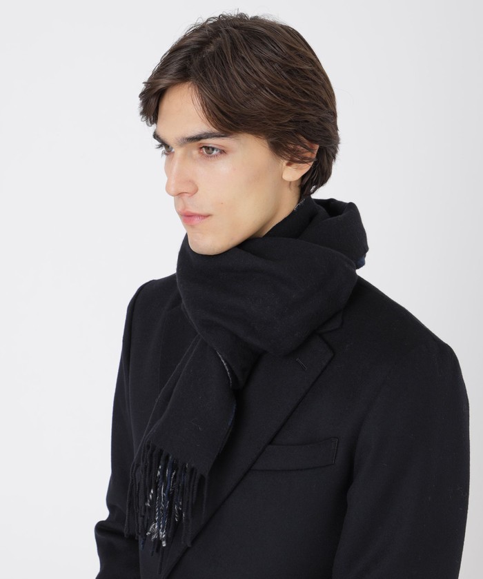 クレストブリッジチェックリバーシブルマフラー(508596454)｜HANKYU