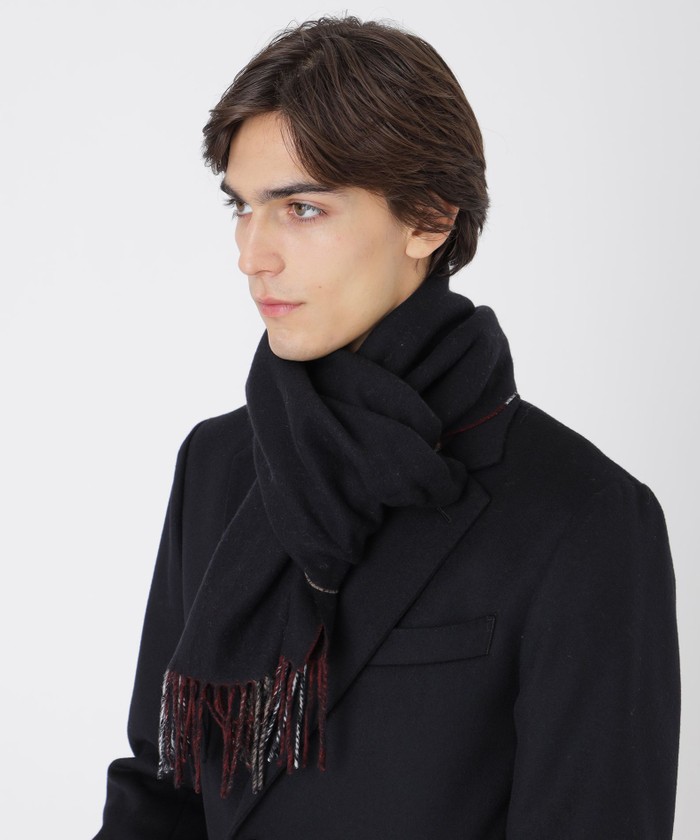BLACK LABEL クレストブリッジチェックリバーシブルマフラー クレストブリッジチェックリバーシブルマフラー(508596454)｜HANKYU