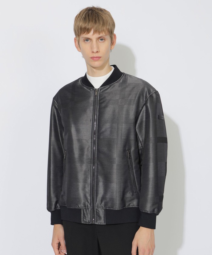 WEB限定】シャドーチェックパデッドMA－1(508585757)｜HANKYU MEN'S
