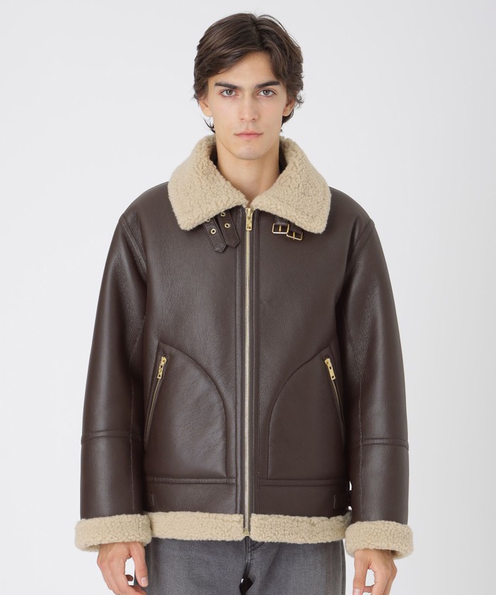 ECOPELシアリングアビエイタージャケット(508585754)｜HANKYU MEN'S