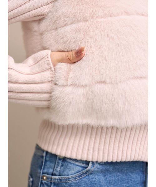 ファーニットブルゾン【カンヘウォン着用】(508606767)｜阪急百貨店