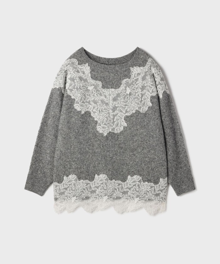 レースドルマンニットトップ(508608930)｜阪急百貨店公式通販サイト