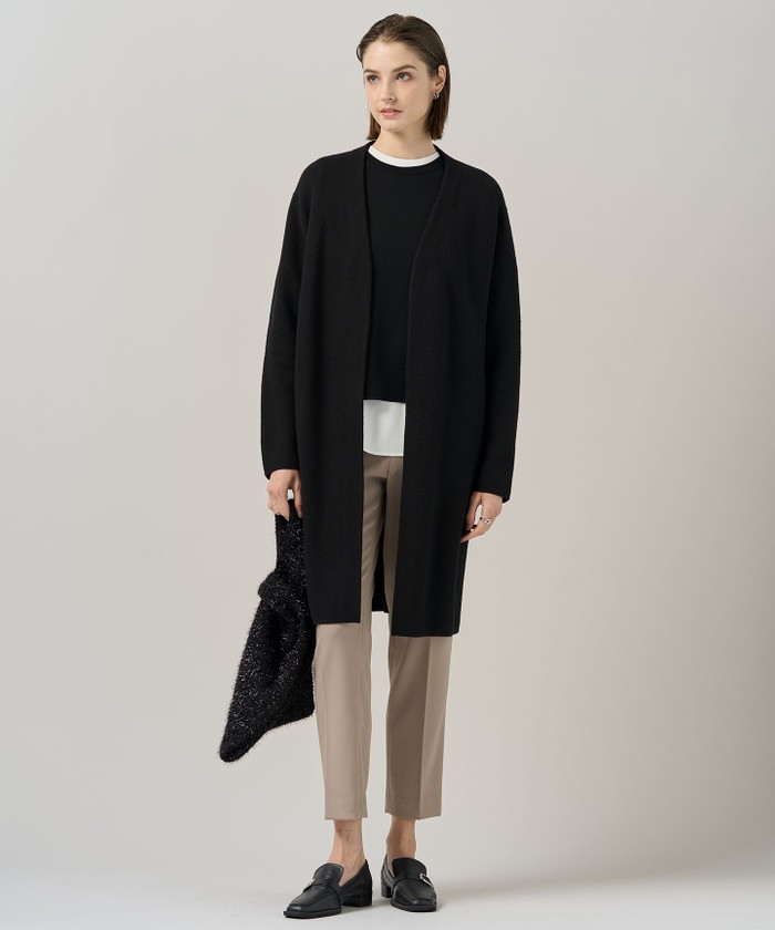 洗える】 シルキーウールダブルフェイス ニットプルオーバー(508608984