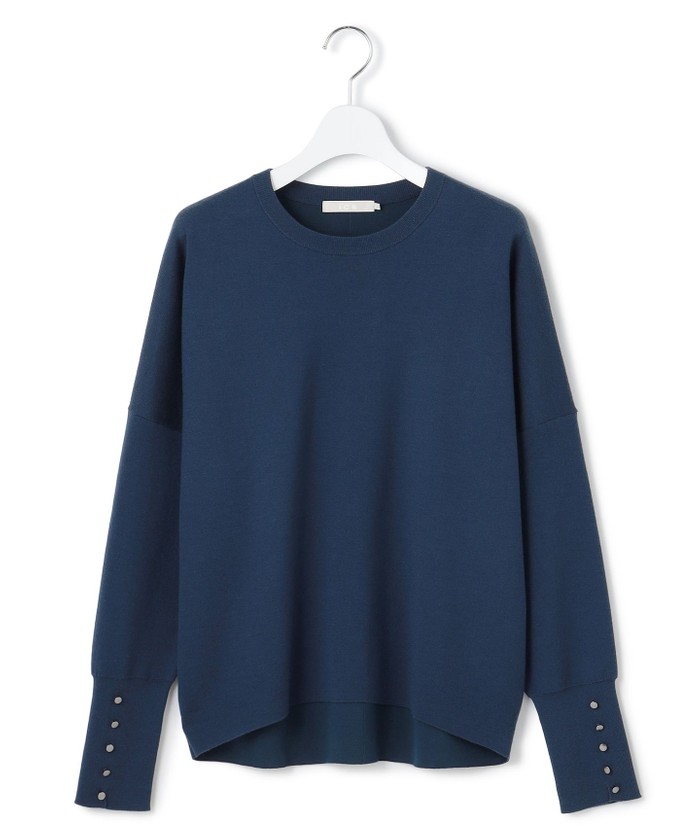 洗える】 シルキーウールダブルフェイス ニットプルオーバー(508608984