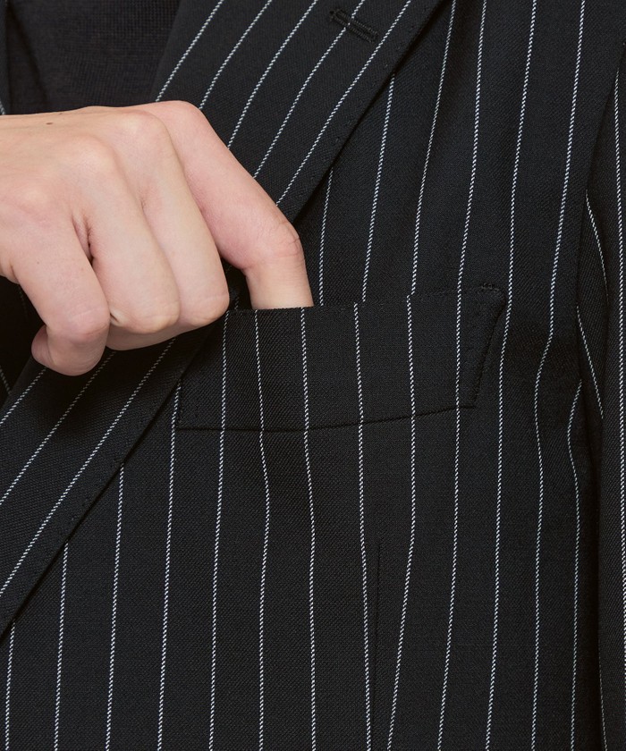 ANGELICO】ピンストライプチェスターコート(508561498)｜HANKYU MEN'S