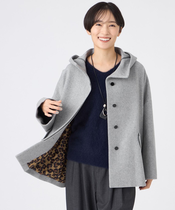 新品未使用　スーパーファインビーバーフーテッドコート38 新品未使用】スーパーファインビーバーフーテッドコート38