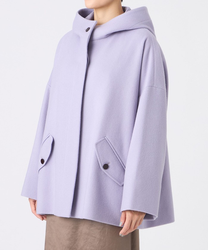 新品未使用　スーパーファインビーバーフーテッドコート38 新品未使用】スーパーファインビーバーフーテッドコート38