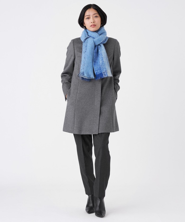 L】カシミヤ混メルトンウールコート(508606574)｜阪急百貨店公式