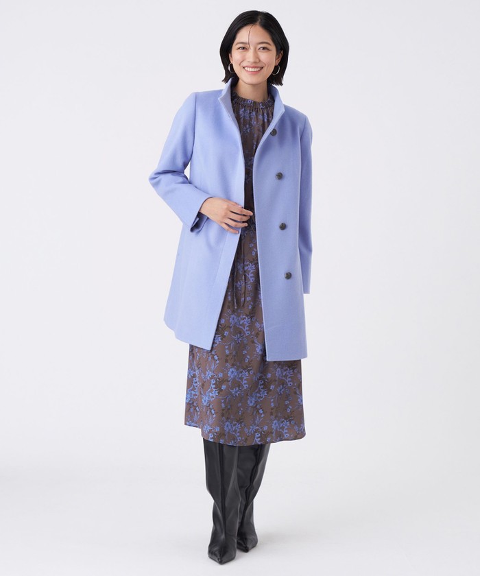 WORK【極美品】カシミヤ混 ウールメルトン コート XS L】カシミヤ混メルトンウールコート(508606574)｜阪急百貨店公式