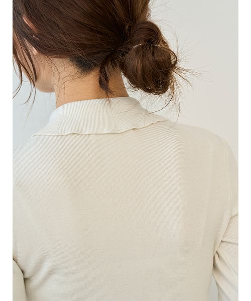 Sustainableレイヤードラッフルニットプルオーバー(508614733)｜阪急