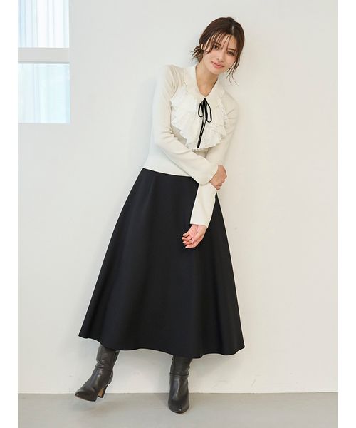 Sustainableレイヤードラッフルニットプルオーバー(508614733)｜阪急