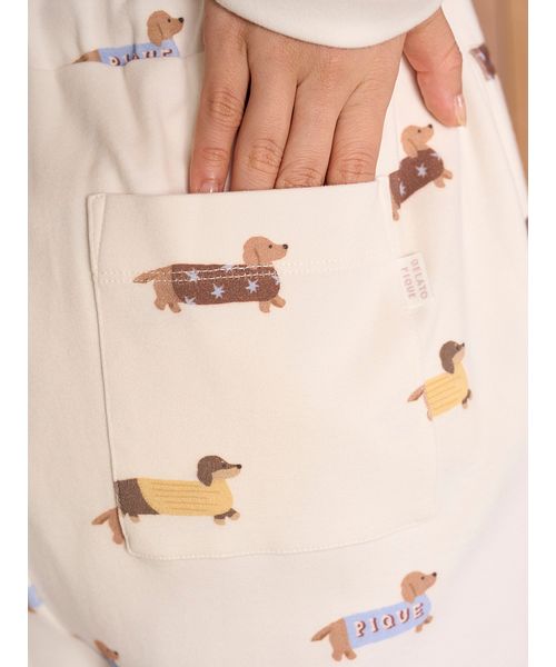 ダックスフンド柄ロングパンツ(508615006)｜阪急百貨店公式通販サイト