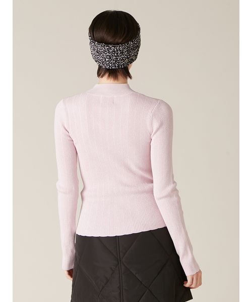 トップス Ri LILY BROWN×MARY QUANT】デイジー刺繍ソフトリブニットトップ