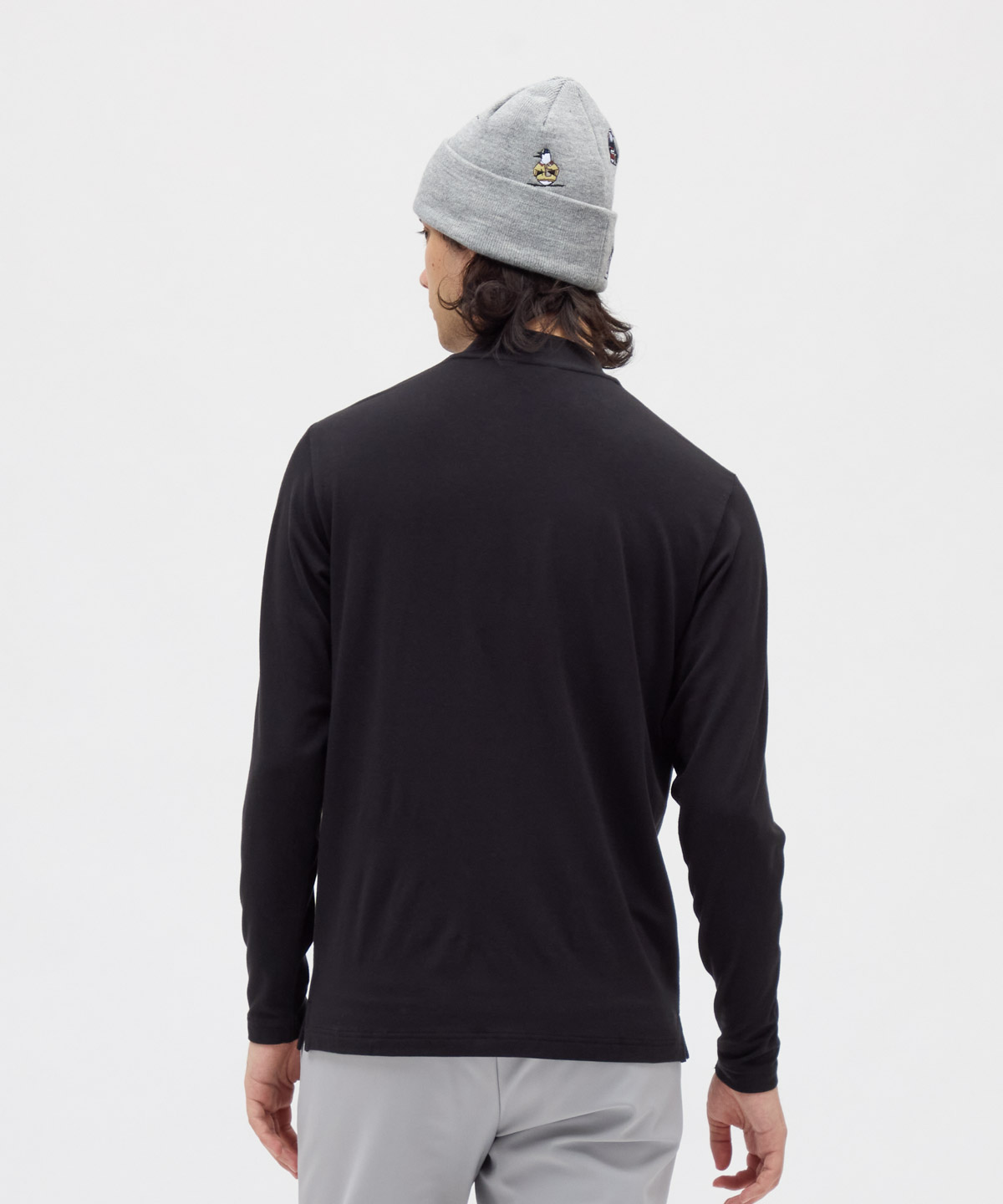 マンシングウェア Munsingwear 保温ストレッチロゴプリント長袖