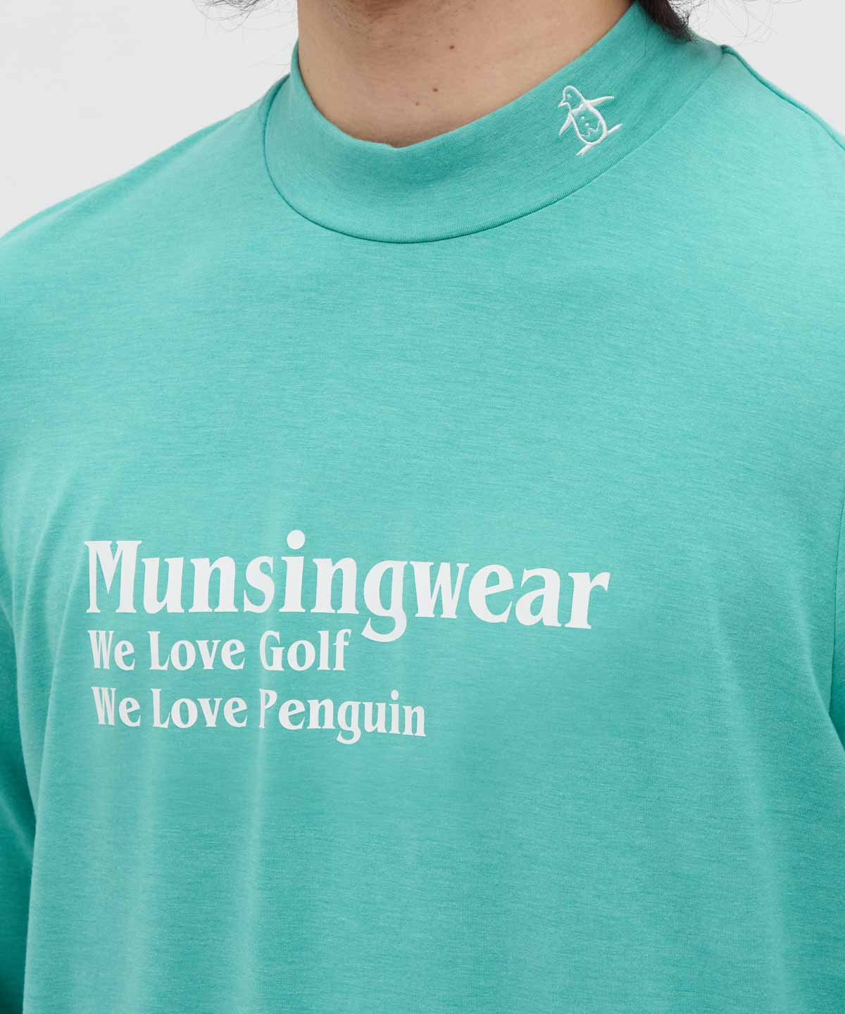 マンシングウェア Munsingwear 保温ストレッチロゴプリント長袖