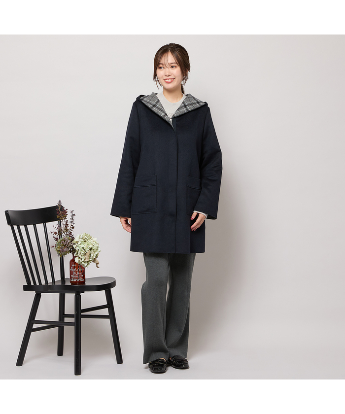 リバーチェックフーディーコート(508622077)｜阪急百貨店公式通販