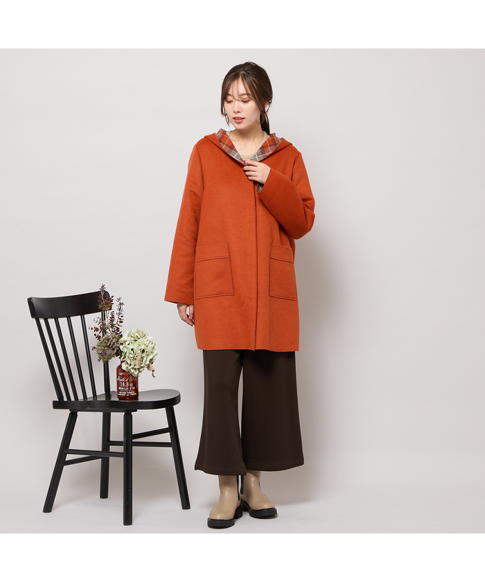 リバーチェックフーディーコート(508622077)｜阪急百貨店公式通販