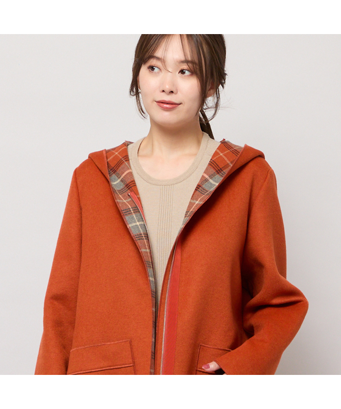 リバーチェックフーディーコート(508622077)｜阪急百貨店公式通販