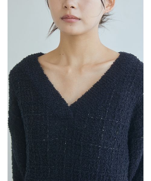 JOEL ROBUCHON】ツイードモコVネックワンピース(508625150)｜阪急