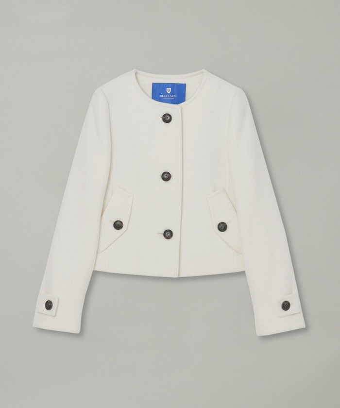 ファインダブルビーバーノーカラージャケット(508560494)｜阪急百貨店