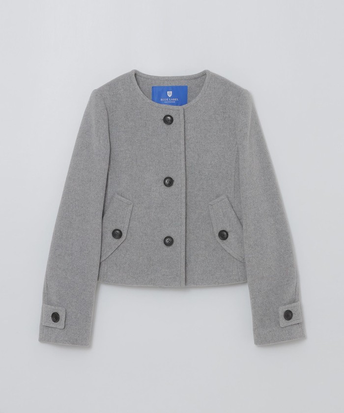 ファインダブルビーバーノーカラージャケット(508560494)｜阪急百貨店