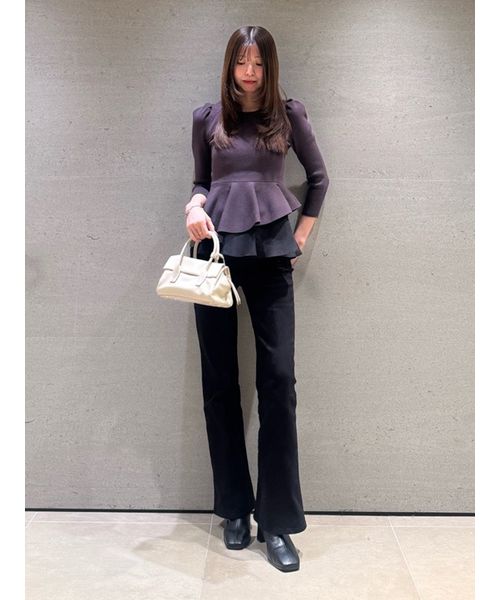 ペプラムアシメニットプルオーバー(508627978)｜阪急百貨店公式通販