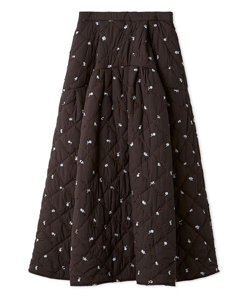 フラワーエンブロイダリーキルティングスカート(508586491)｜阪急