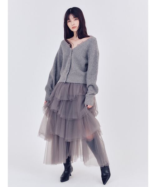 チュールアシメティアードスカート(508629529)｜阪急百貨店公式通販