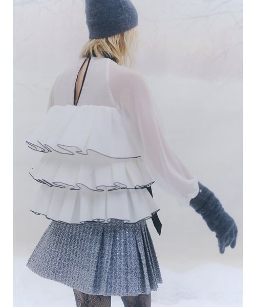 サイドプリーツツイードミニスカート(508629538)｜阪急百貨店公式通販