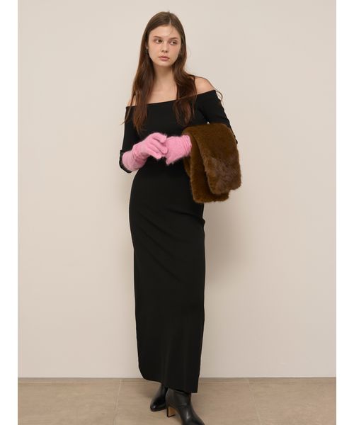 オフショルIラインニットワンピース【カンヘウォン着用】(508631294