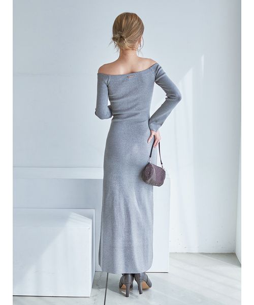 オフショルIラインニットワンピース【カンヘウォン着用】(508631294