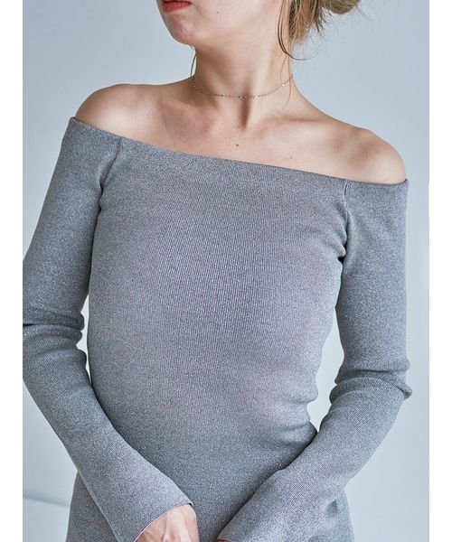 オフショルIラインニットワンピース【カンヘウォン着用】(508631294