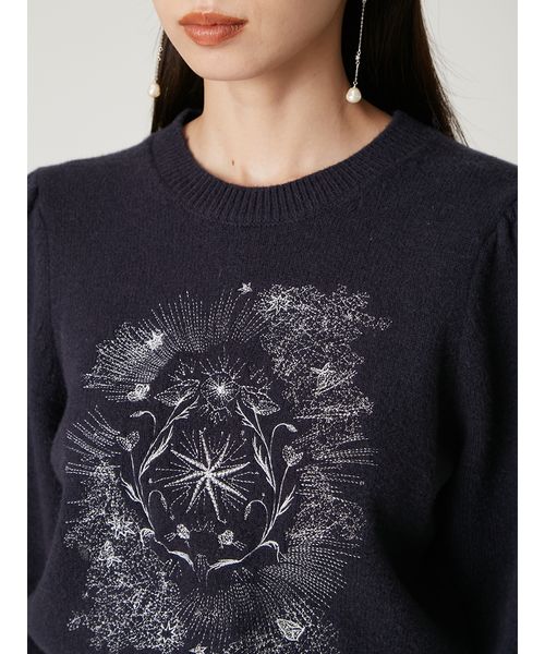 FRAY I.D エトワールエンブロイダリーニット OWHT フレイ アイディー FRAY I.D エトワールエンブロイダリーニット （OWHT