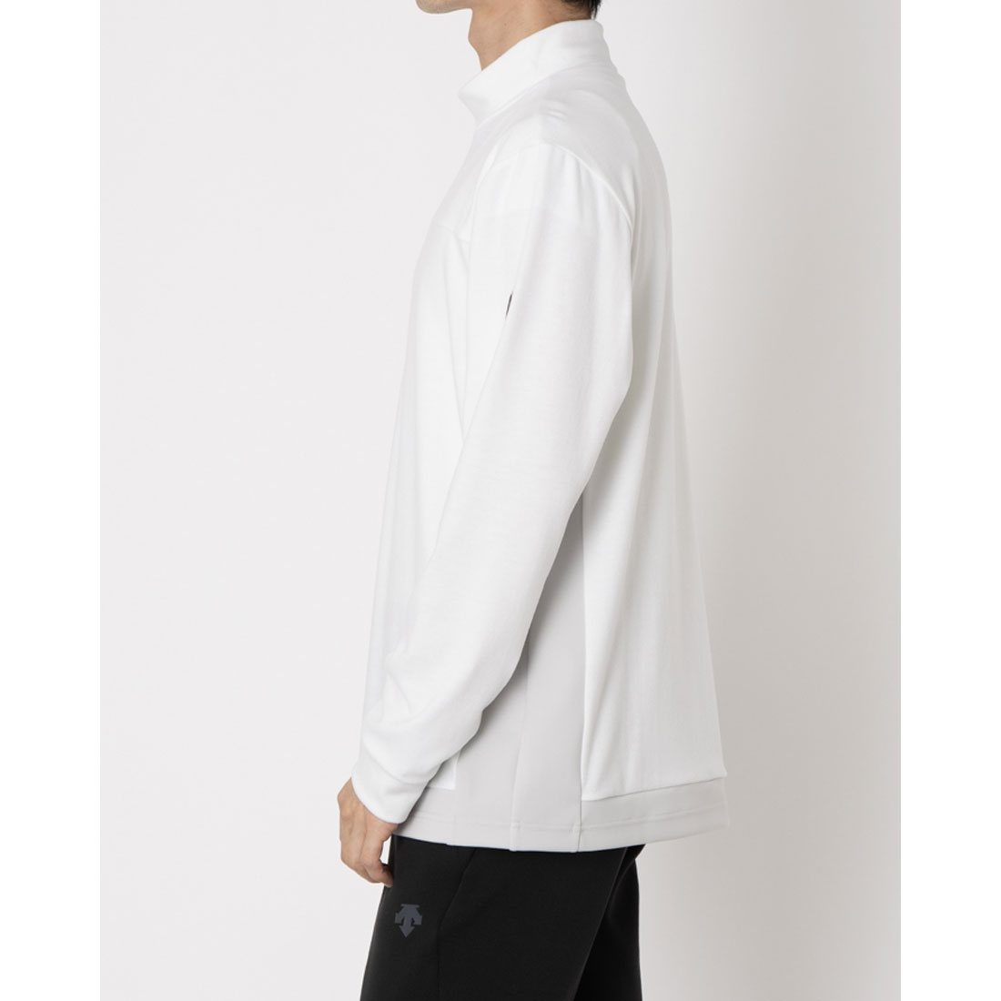 ランバン スポール LANVIN SPORT テキスタイルMIXモックネック長袖