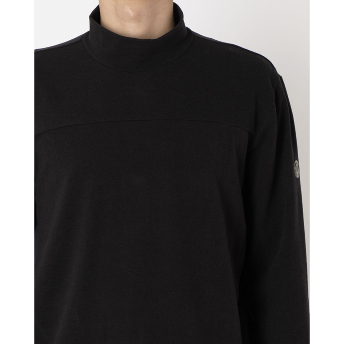 ランバン スポール LANVIN SPORT テキスタイルMIXモックネック長袖