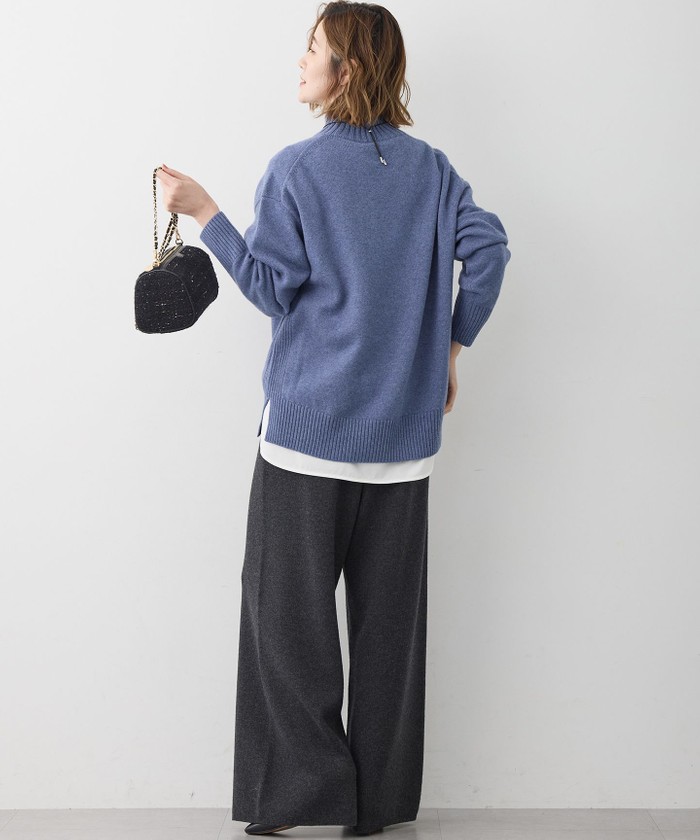 見上愛さん着用/LEE掲載/洗える】カシミヤブレンド ニット パンツ