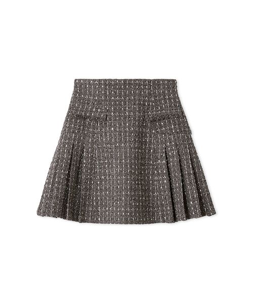 サイドプリーツツイードミニスカート(508629538)｜阪急百貨店公式通販