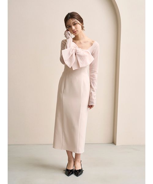 オフショルリボンドレス【カンヘウォン着用】(508633729)｜阪急百貨店