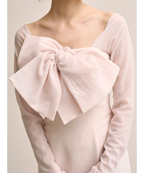 オフショルリボンドレス【カンヘウォン着用】(508633729)｜阪急百貨店